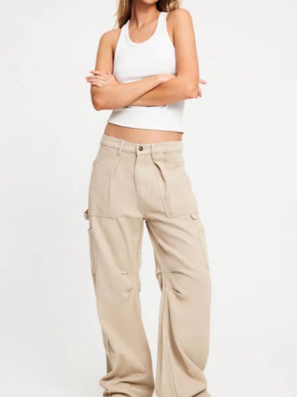 NWT Lioness Miami Vice Linen-Cotton Blend Oversized Cargo Pant Size S NEW - Picture 4 of 8